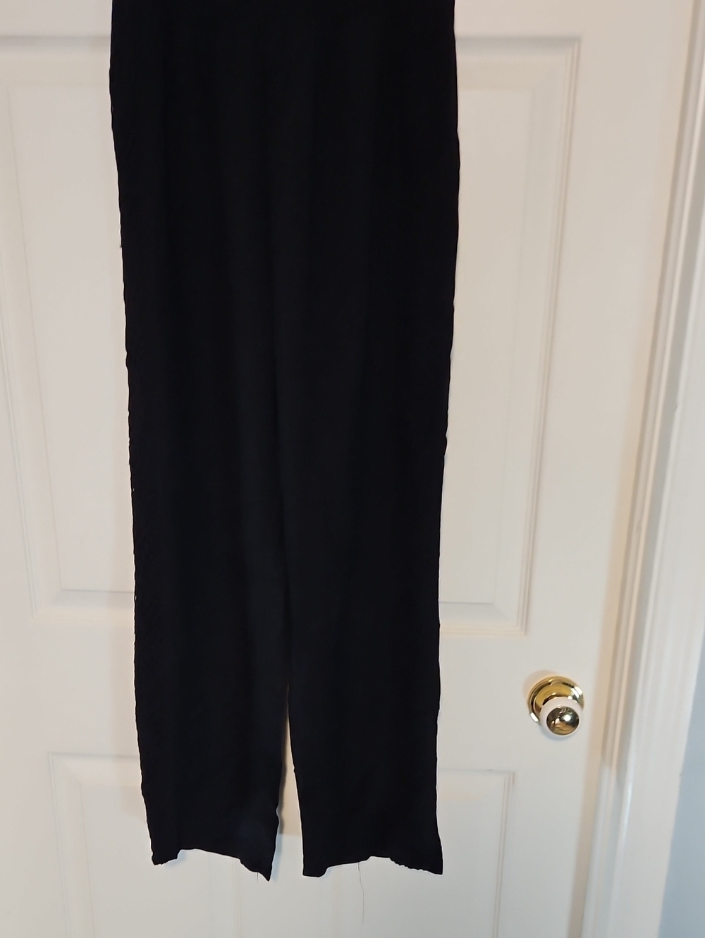 one 5 one Black Straigh-Leg Women's Pants